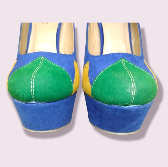 Alba 90s vibes colorblock heels - Picture 5 of 6